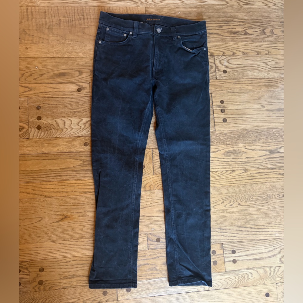 Nudie Jeans Men's Dark Navy Straight Jeans ♻️🪩